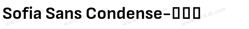 Sofia Sans Condense字体转换